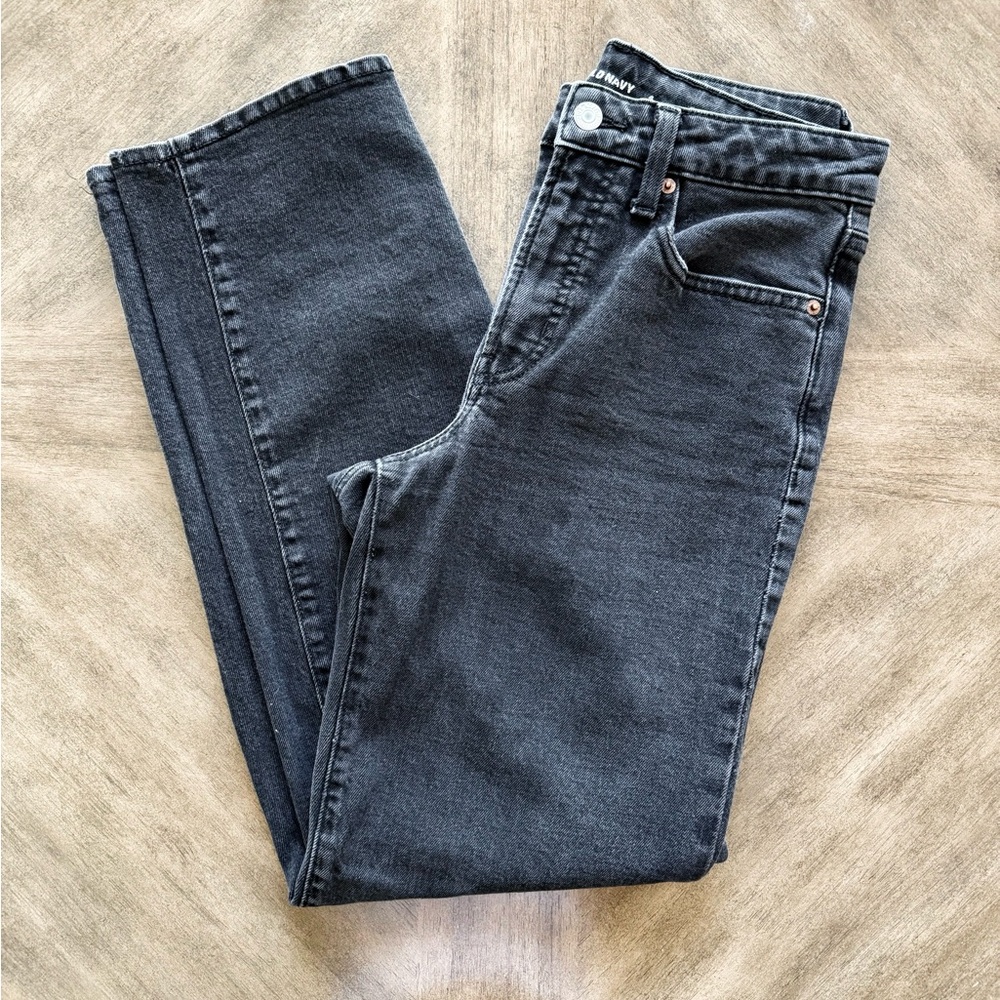 Old Navy Black High-Rise O.G. Loose Secret Smooth Pocket Jeans - Size 4